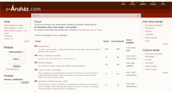 Desktop Screenshot of e-aruhaz.com