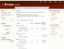 Tablet Screenshot of e-aruhaz.com